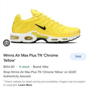 Air max plus yellow